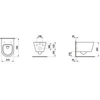 Подвесной унитаз Laufen Kartell Rimless 8.2033.6.000.000.1 (8203360000001) безободковый - Gidratop.ru изображение