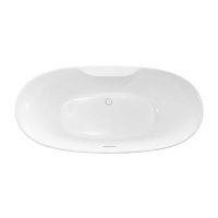 Ванна акриловая Vincea VBT-405B-1700, 1700*800*580, цвет белый, щелевой перелив - Gidratop.ru изображение