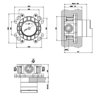 Gessi внутренняя часть встраиваемого однорычажного смесителя - Gidratop.ru изображение