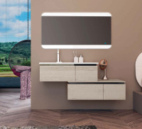 Зеркало со встроенной LED подстветкой и сенсорным выключателем Touch System, риверсивное 45006, 136х70 - Gidratop.ru изображение