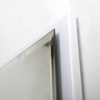 INTERNI Интерьерное зеркало для ванной комнаты с контурной подсветкой, сенсорным выключателем и подогревом CZR-SPC-INT-1000-900-LED-TCH-WARM-BL, 12V, 220-240V, 1000x900, Bianco Lucido - Gidratop.ru изображение