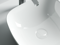 Умывальник чаша накладная квадратная Element 400x400x140мм - Gidratop.ru изображение