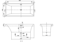 Ванна Villeroy&Boch Squaro 180 x 80 см UBQ180SQR2V-01, alpin - Gidratop.ru изображение