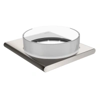 Чаша хрустальная для мелочей Keuco Edition 400 11549059000, держатель никель шлифованный - Gidratop.ru изображение