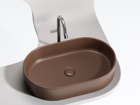 Умывальник чаша накладная овальная (цвет Темно-x - Gidratop.ru изображение