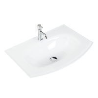 Стеклянная раковина 82410, 70x52 - Gidratop.ru изображение