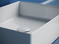 Раковина накладная прямоугольная 361x471x130, цвет белый, арт.CN6069 - Gidratop.ru изображение