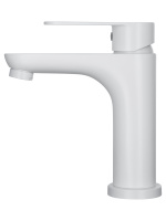 Смеситель для раковины WONZON & WOGHAND ALFA, Белый матовый (WW-A40202-MW) - Gidratop.ru изображение