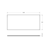 CADRO Столешница из HPL материала 1000x460 CADRO-100-HPL-NRM Nero Magma - Gidratop.ru изображение