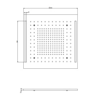 Gessi Colour декоративная панель 500х500 мм, цвет: Gold PVD (к ней необходимо заказать 57921#238) (НЕ производится!) - Gidratop.ru изображение