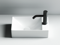 Умывальник подвесной прямоугольный (отверстие под смеситель R) Element 375x215x100мм - Gidratop.ru изображение