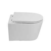 Унитаз подвесной безободковый с сиденьем CEZARES LINER CZR-38083-49-TH-TOR/SC - Gidratop.ru изображение