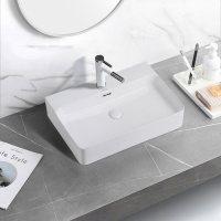 Раковина накладная ABBER Rechteck AC2201 белая - Gidratop.ru изображение