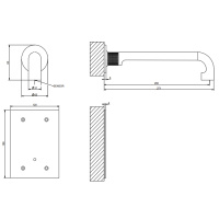 GESSI INCISO смеситель для раковины встраиваемый, электронный, излив 260 мм., внешняя часть, цвет хром - Gidratop.ru изображение