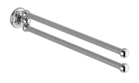Полотенцедержатель Keuco Astor 02118010000 двойной, 46.5 см, хром - Gidratop.ru изображение