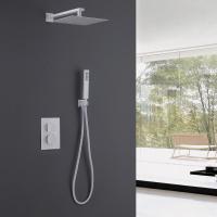 Душевая система ABBER Daheim AF8251W скрытого монтажа без излива, термостат,белый матовый - Gidratop.ru изображение