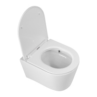 Унитаз подвесной безободковый с сиденьем CEZARES LINER CZR-38083-49-TH-TOR/SC - Gidratop.ru изображение