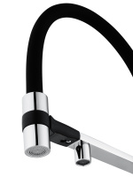 Смеситель для кухни с гибким изливом и подключением фильтра WONZON & WOGHAND, Хром (WW-88458012-CR) - Gidratop.ru изображение