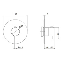 Newform X-STEEL 316 Наружная часть для термостатического смесителя, без запорного вентиля (для 27890) цвет: INOX - Gidratop.ru изображение