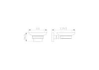 Мыльница с держателем WONZON & WOGHAND POLO, Хром (WW-8922) - Gidratop.ru изображение