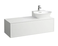 Тумба под раковину Laufen New Classic 117.5 х 45.5 х 34.5 см, 4.0608.6.085.631.1, подвесная, белый глянцевый, вырез справа - Gidratop.ru изображение