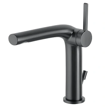 Смеситель Keuco Edition 400 51502130000 для раковины, с донным клапаном, цвет хром черный шлифованный