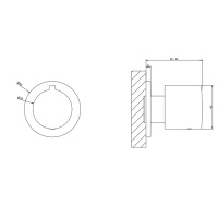 Gessi Emporio shower встраиваемая часть для смесителя на 2 выхода, цвет: Chrome - Gidratop.ru изображение