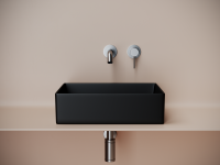 Раковина накладная прямоугольная 361x471x130, цвет черный матовый, арт.СN6069MB - Gidratop.ru изображение