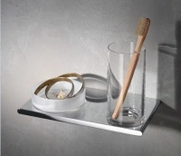 Держатель двойной Keuco Edition 400 11554019000 со стаканом и чашей для мелочей, хром - Gidratop.ru изображение