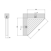 Gessi Eleganza полочка-решетка угловая для ванны или душа, цвет: золото (НЕ производится!) - Gidratop.ru изображение