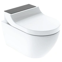 Электронный унитаз Geberit AquaClean Tuma Comfort 146.294.SJ.1 с крышкой-биде, панель черное стекло - Gidratop.ru изображение