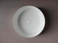Умывальник чаша накладная круглая (цвет Белый Матовый) Element 390x390x120мм - Gidratop.ru изображение