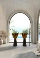 Раковина отдельностоящая прозрачная ABBER Kristall AT2703Black-Vesuvian черный/оливковый - Gidratop.ru изображение