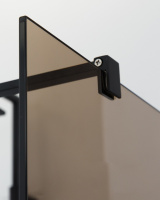 душевая перегородка CEZARES LIBERTA-L-2-120-BR-NERO - Gidratop.ru изображение