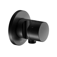 Переключатель потоков Keuco Ixmo 59549370201 на 3 потребителя, выводом для шланга и держателем лейки DN 15, черный матовый - Gidratop.ru изображение