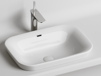 Умывальник прямоугольный встраиваемый сверху в столешницу Element 580x400x150мм - Gidratop.ru изображение