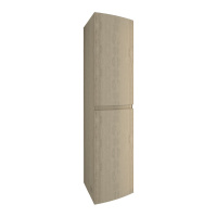 VAGUE Колонна подвесная с двумя распашными дверцами, реверсивная 54850 Rovere sbiancato, 30x38x130 - Gidratop.ru изображение