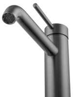 Смеситель для раковины высокий WONZON & WOGHAND STICK, Темный графит (WW-88239017-BGM) - Gidratop.ru изображение