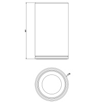 GESSI INCISO стакан настольный, цвет: черный/nero XL - Gidratop.ru изображение