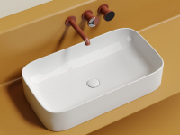 Умывальник чаша накладная прямоугольная Element 705x380x150мм - Gidratop.ru изображение