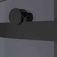 Душевой уголок Como-N VSR-4CN9013CGB, 1300*900, черный, стекло тонированное - Gidratop.ru изображение