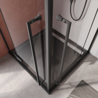 Душевой уголок Cezares LINER-A-2-90-C-NERO - Gidratop.ru изображение