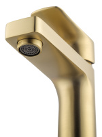 Смеситель для раковины WONZON & WOGHAND Blend, Брашированное золото (WW-A40222-BG) - Gidratop.ru изображение