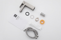 Смеситель ABBER Daheim AF8210SP для раковины, сатин - Gidratop.ru изображение