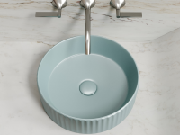 Умывальник чаша накладная круглая (цвет Зеленый Матовый) Element 360x360x115мм - Gidratop.ru изображение