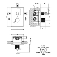 GESSI INCISO термостатический смеситель на 3 источника (внешняя часть), цвет: хром - Gidratop.ru изображение