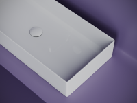 Раковина накладная прямоугольная 801x361x130, цвет белый - Gidratop.ru изображение