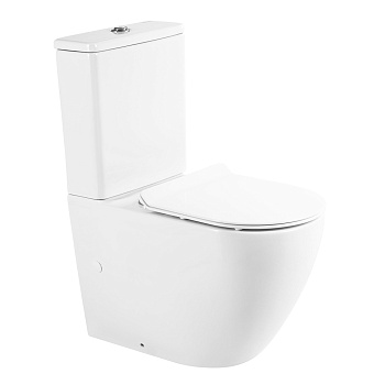 Унитаз-компакт безободковый BelBagno SFERA-R BB2141CPR/ BB2111SC