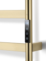 Полотенцесушитель электрический WONZON & WOGHAND DÜSSELDORF, Брашированное золото (WW-A204-BG) - Gidratop.ru изображение