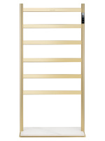 Полотенцесушитель электрический напольный WONZON & WOGHAND ESSEN, Брашированное золото (WW-A406-BG) - Gidratop.ru изображение